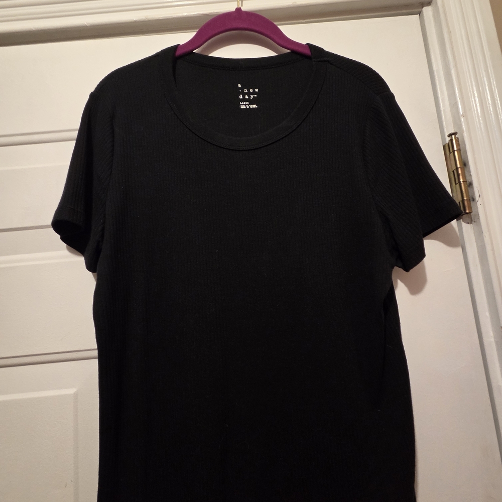 Black Short Sleeve Women's Shirt